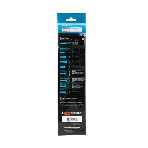 MONT MARTE GALLERY SERIES Brush Set for Oil Paints 6pc(1)